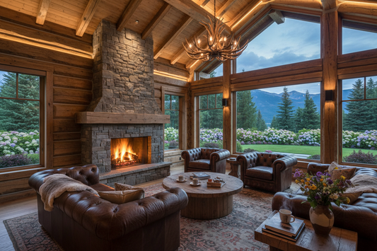 Luxury Log Cabin Interior