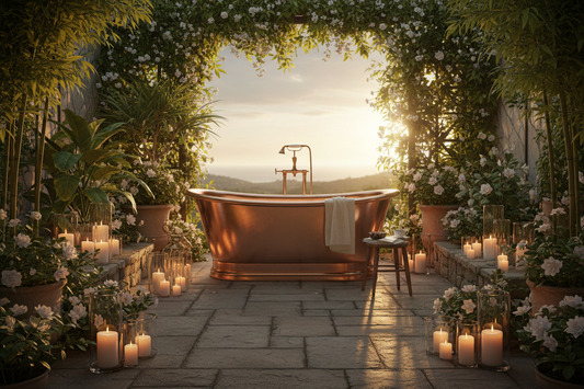 Copper Outdoor Bath Tub