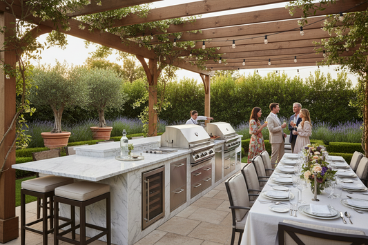 Luxury BBQ Island Outdoor Kitchen