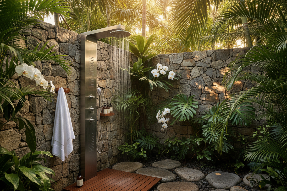 Stainless Steel Outdoor Shower